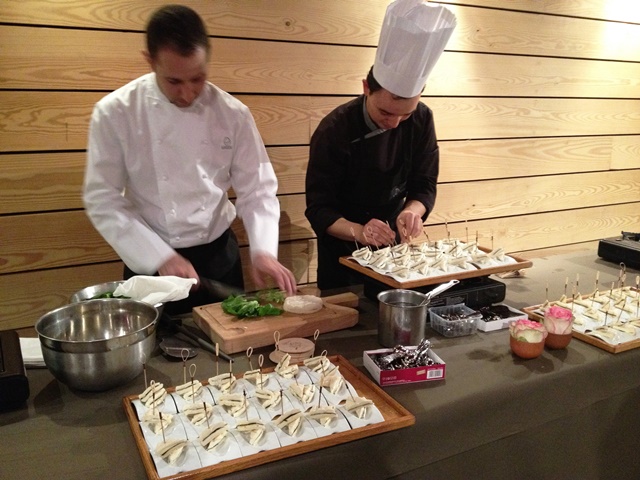 Brie with truffle filling